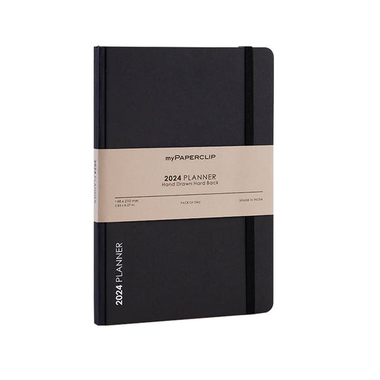 myPAPERCLIP D2 2024 Weekly Planner - Black