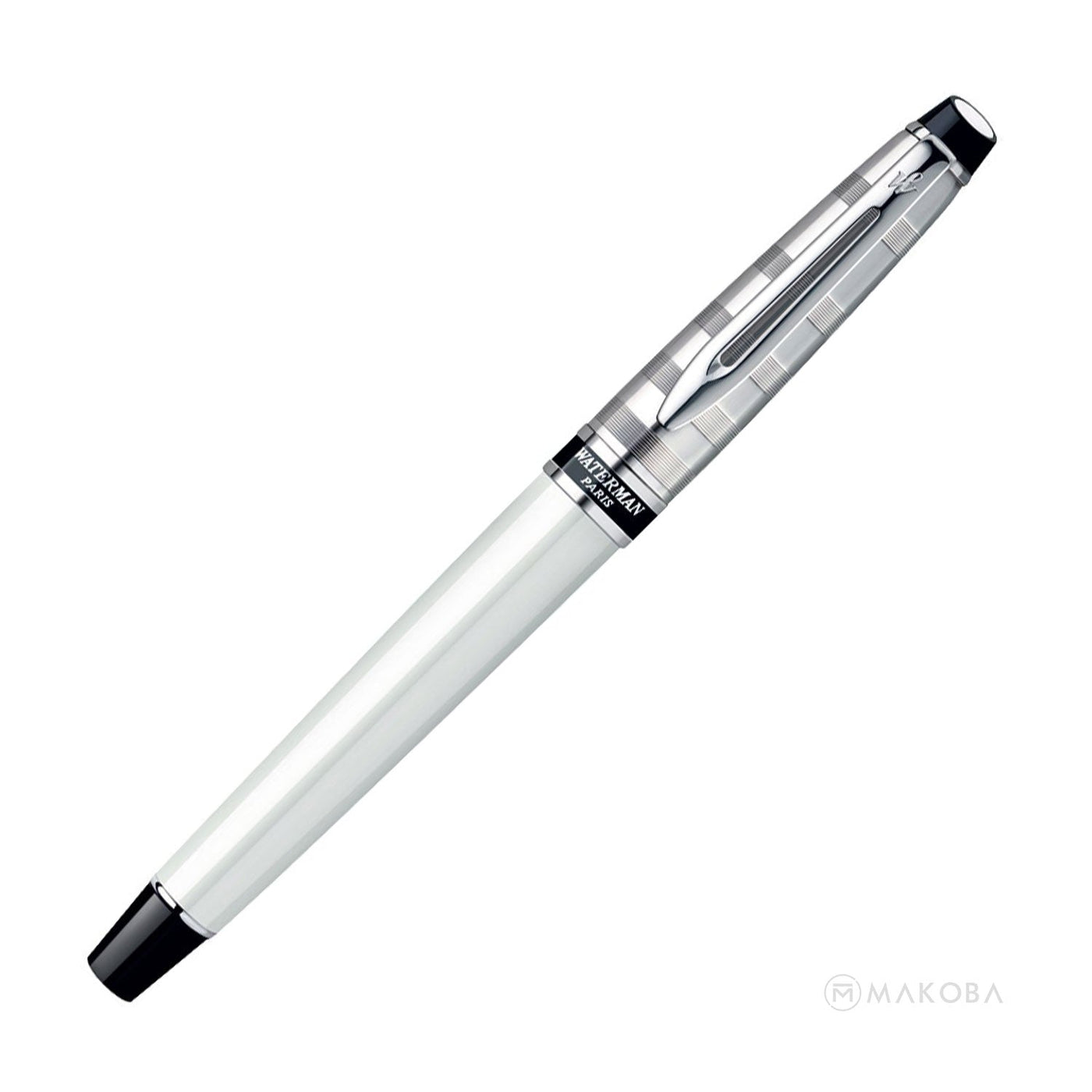 Waterman Expert Roller Ball Pen - Deluxe White CT 4