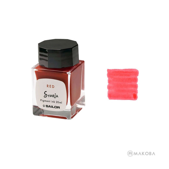 Sailor Storia Pigment Based Ink Bottle, Fire (Red)