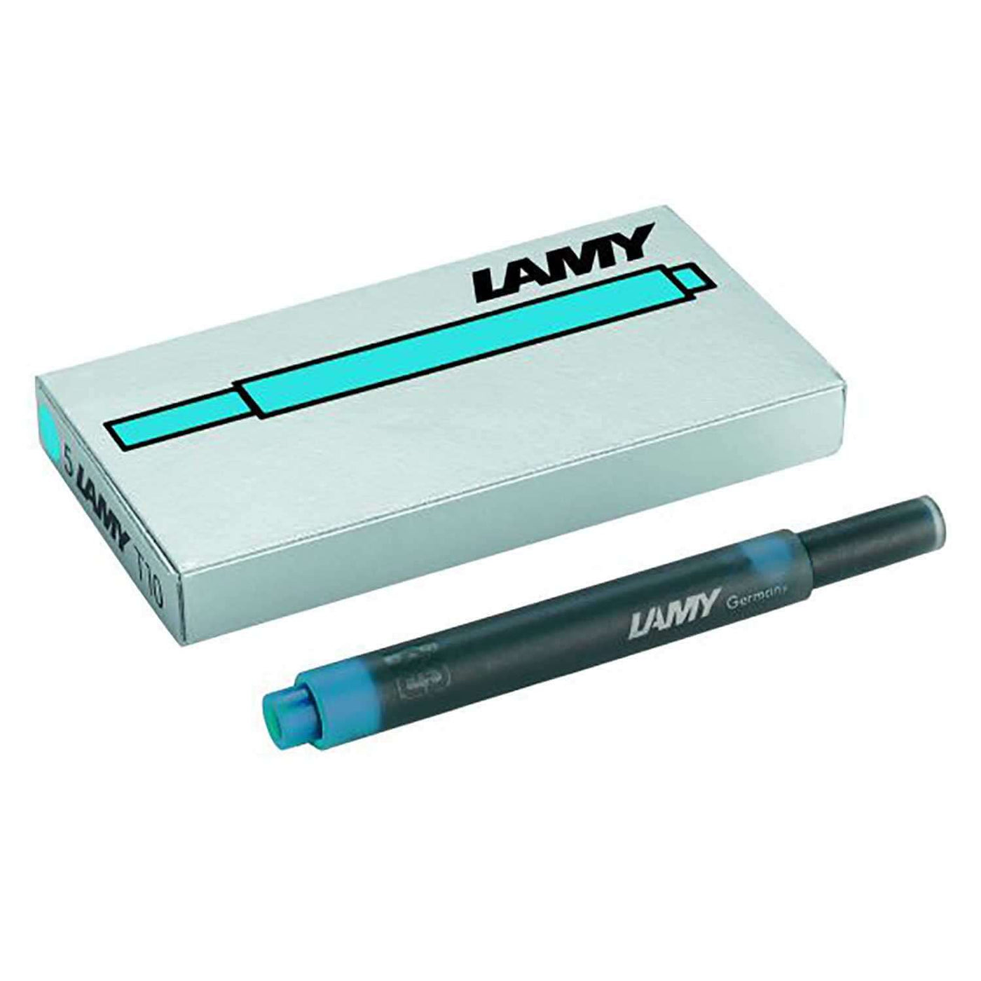 LAMY T10 TURQUOISE INK CARTRIDGES - PACK OF 5