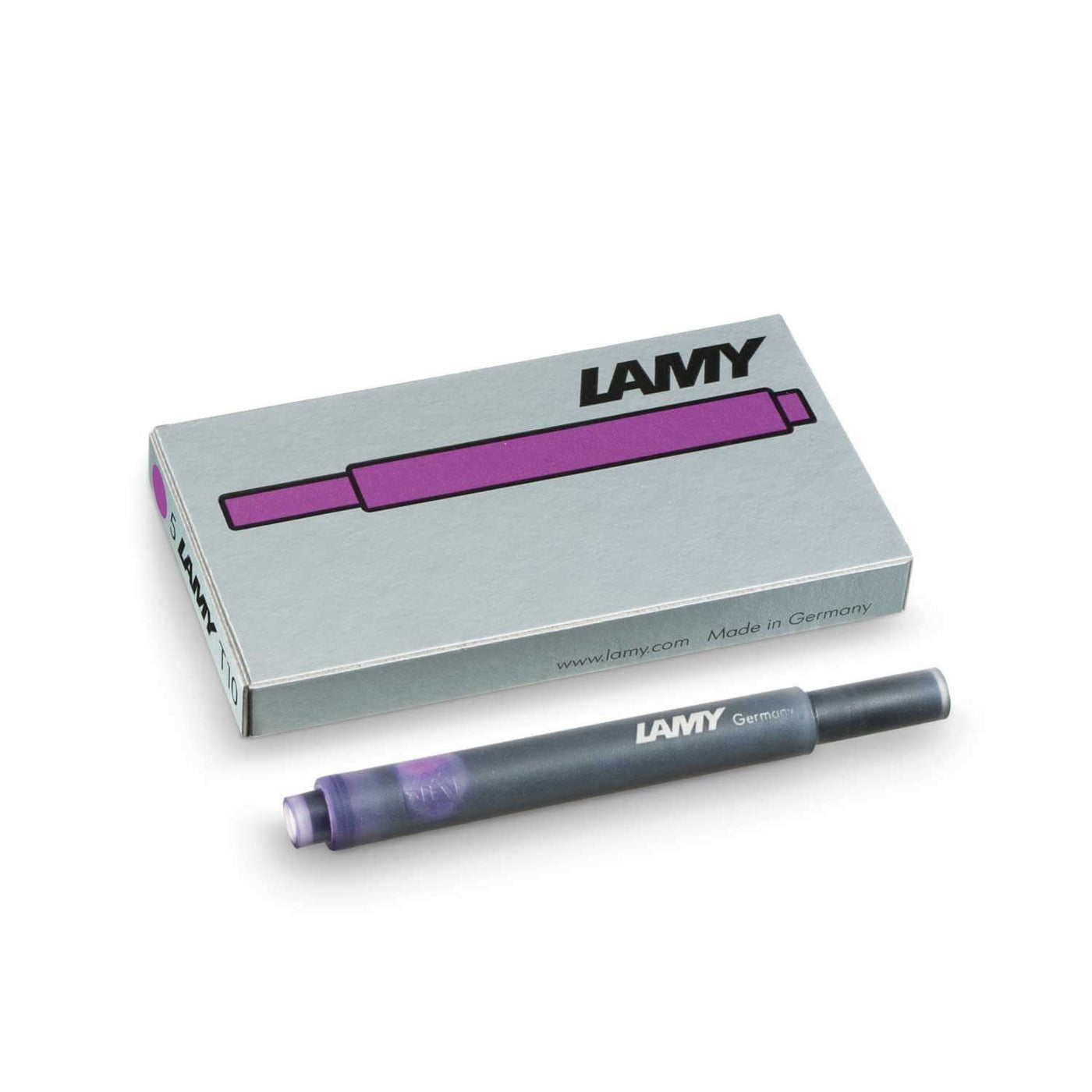 LAMY T10 VIOLET INK CARTRIDGES - PACK OF 5
