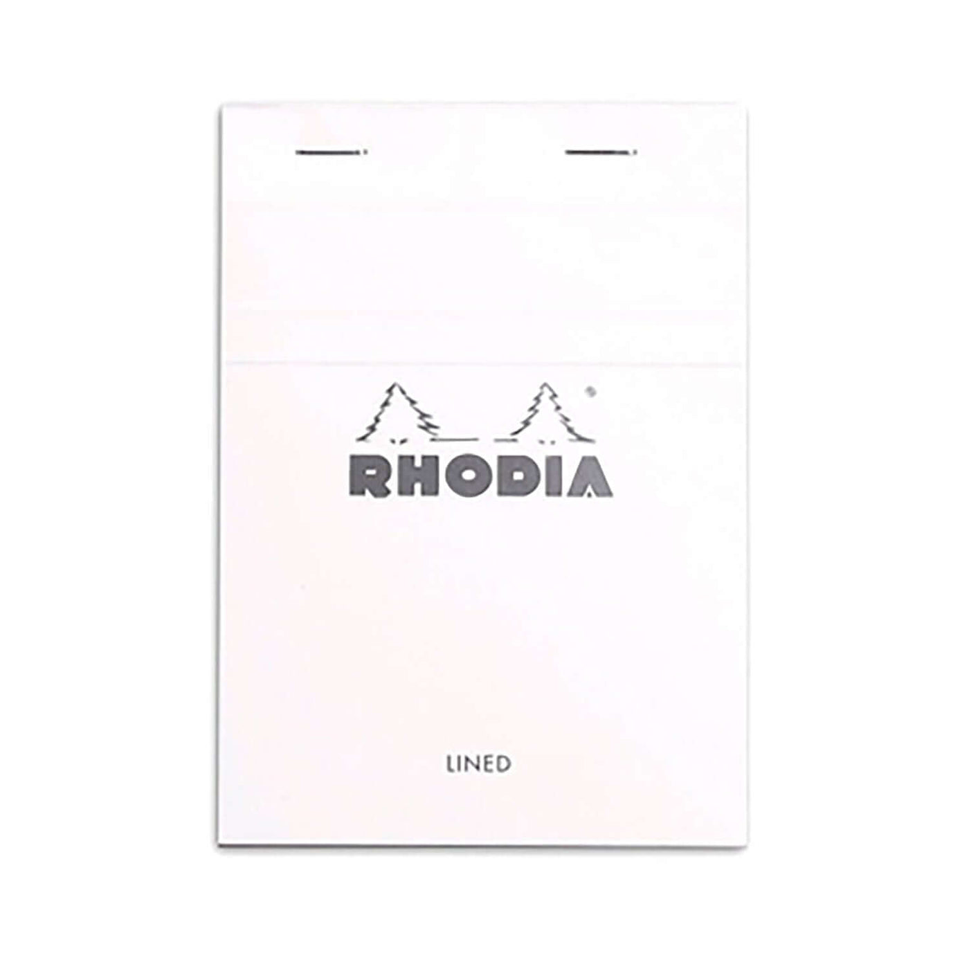 Rhodia Basics Notepad, White (Ruled) - Top Stapled 2