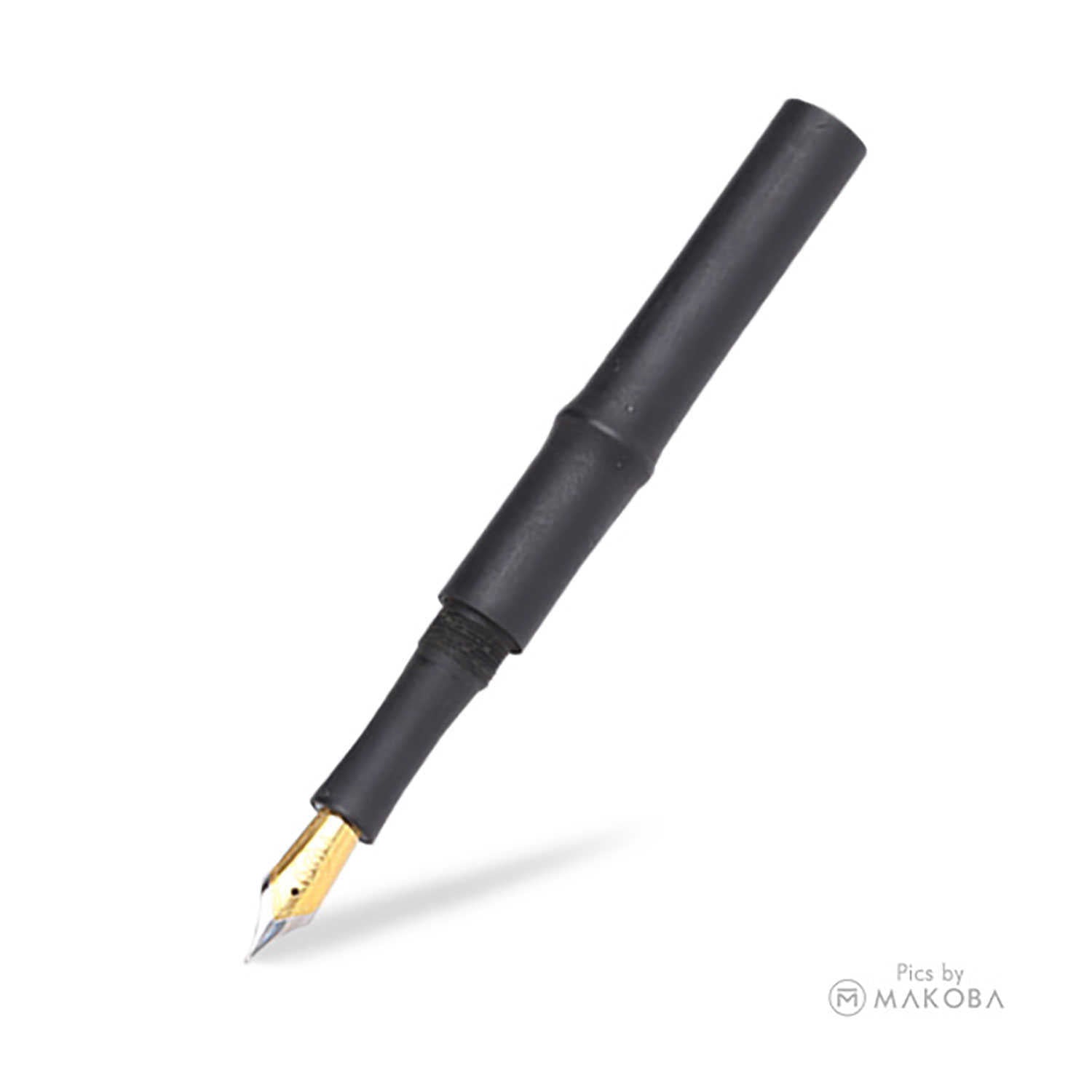 Ranga Mini Sugarcane Regular Ebonite Fountain Pen, Matte Black Steel