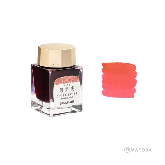 Sailor Shikiori Ink Bottle, Irori (Red) - 20ml