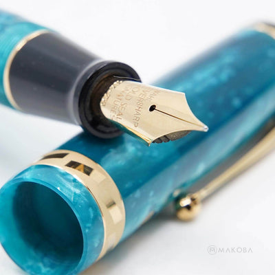 Wahl Eversharp Signature Classic Fountain Pen, Jade (Green) / Gold Trim - 18K Gold Nib 3