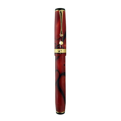 Wahl Eversharp Signature Classic Fountain Pen, Campari (Red) / Gold Trim - 18K Gold Nib 3