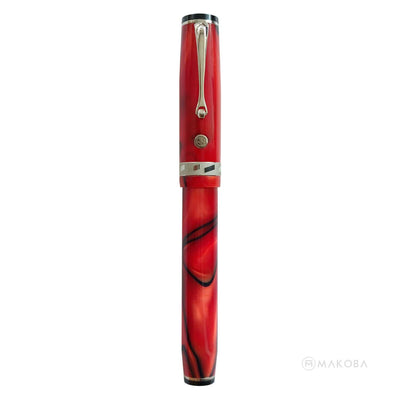 Wahl Eversharp Signature Classic Fountain Pen, Campari (Red) / Gold Trim - 18K Gold Nib 6