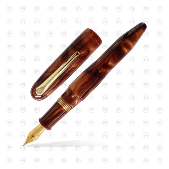 Lotus Vikrant Fountain Pen, Mystic Brown - Jowo Steel Nib