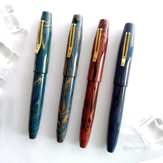 Lotus Mesa Limited Edition Fountain Pen, Twilight Blue - Jowo Steel Nib