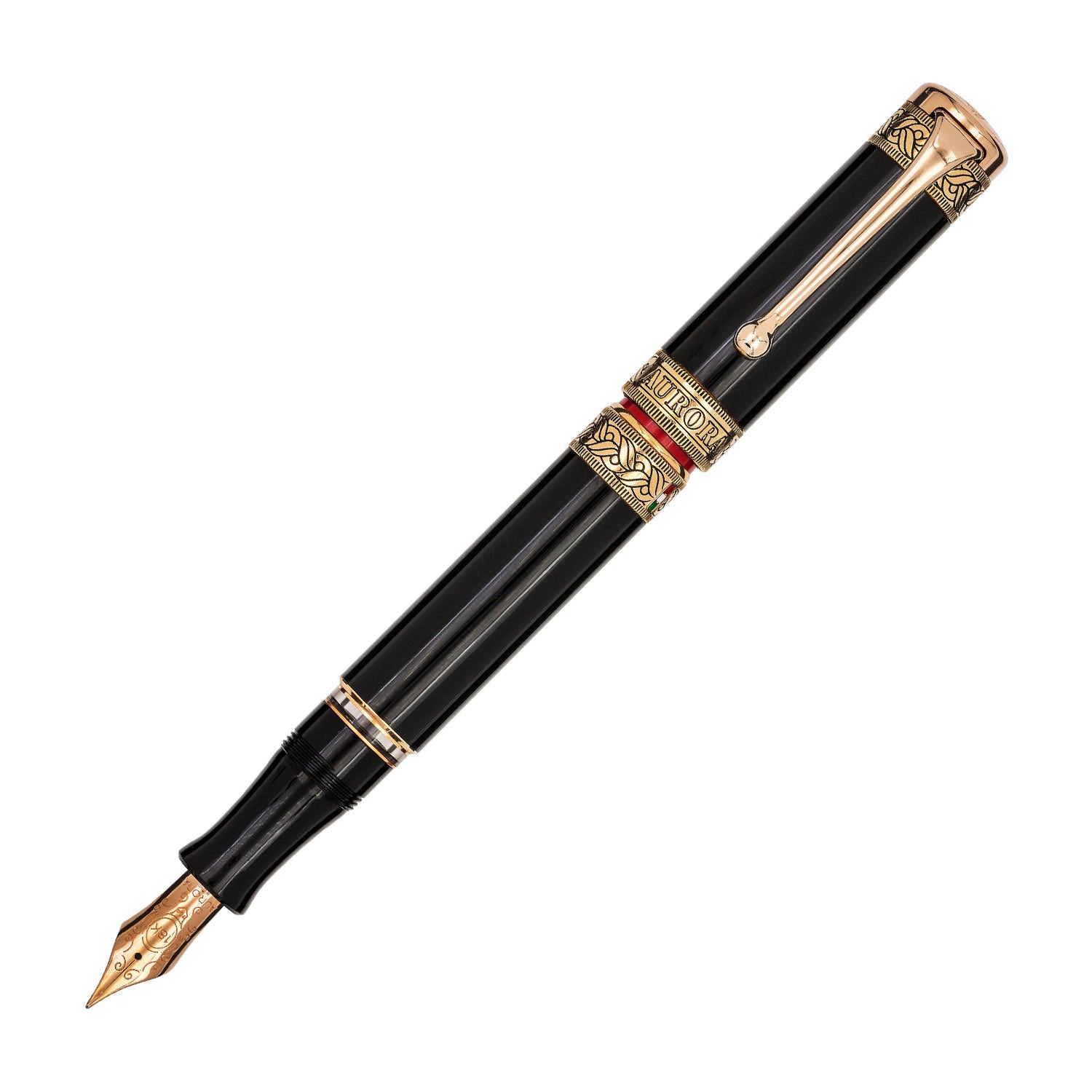 AURORA アウロラ Dante Inferno ダンテ インフェルノ 新品 Aurora Dante Inferno Black Fountain Pen |Premium Pens | Aurora |Makoba