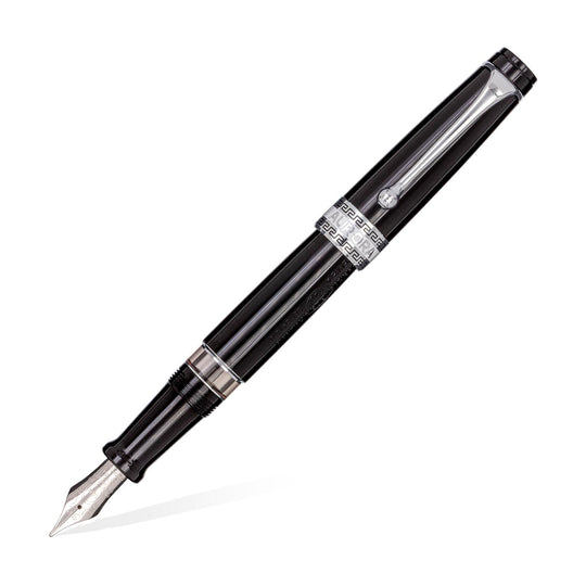 Aurora Optima Resin Fountain Pen - Black CT