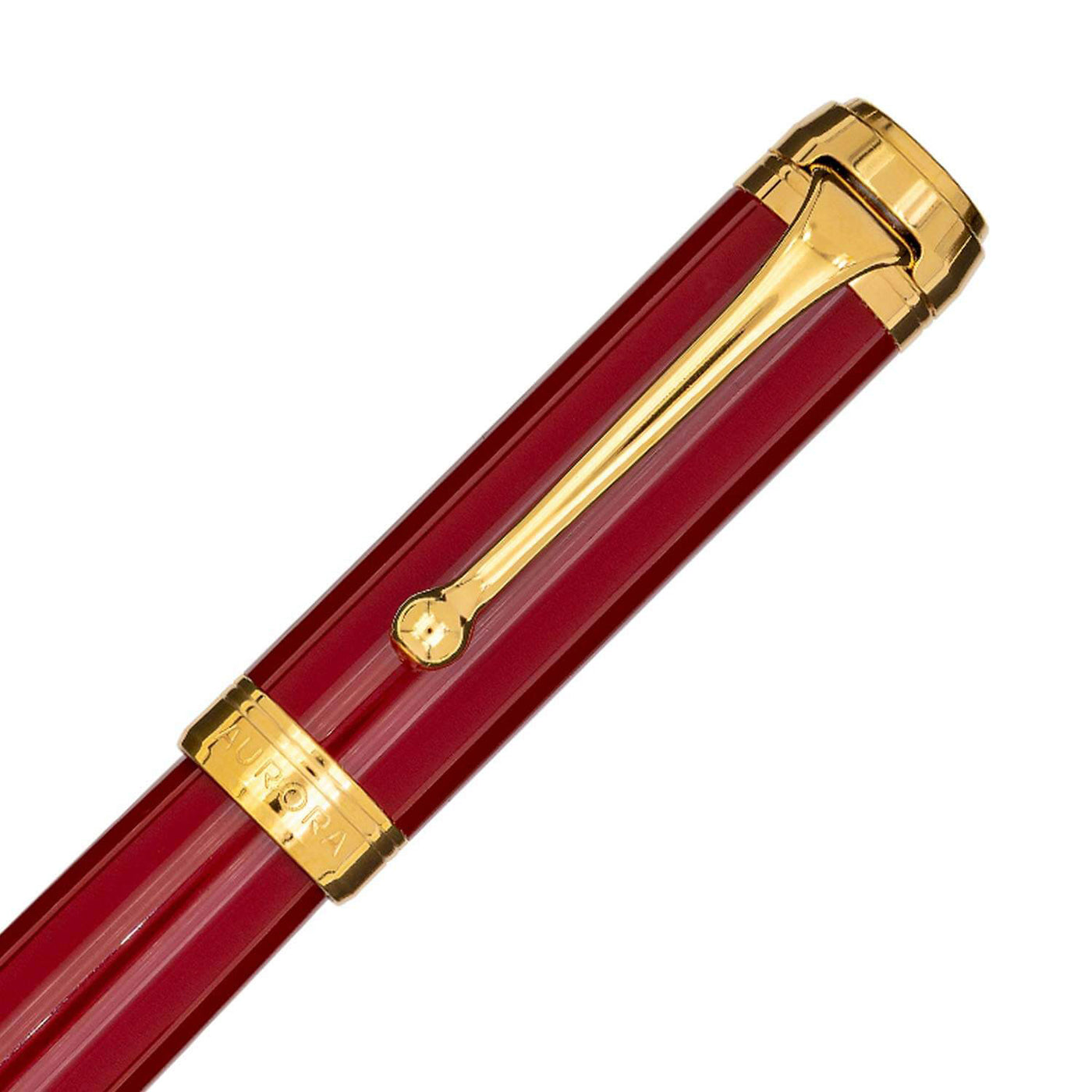 Aurora Talentum Resin Fountain Pen - Red GT 3