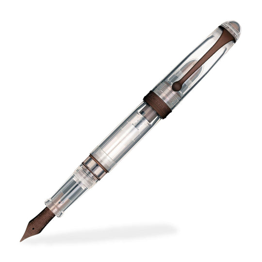 Aurora Trilobiti Limited Edition Fountain Pen, Cioccolato Brown - 18K Gold Nib
