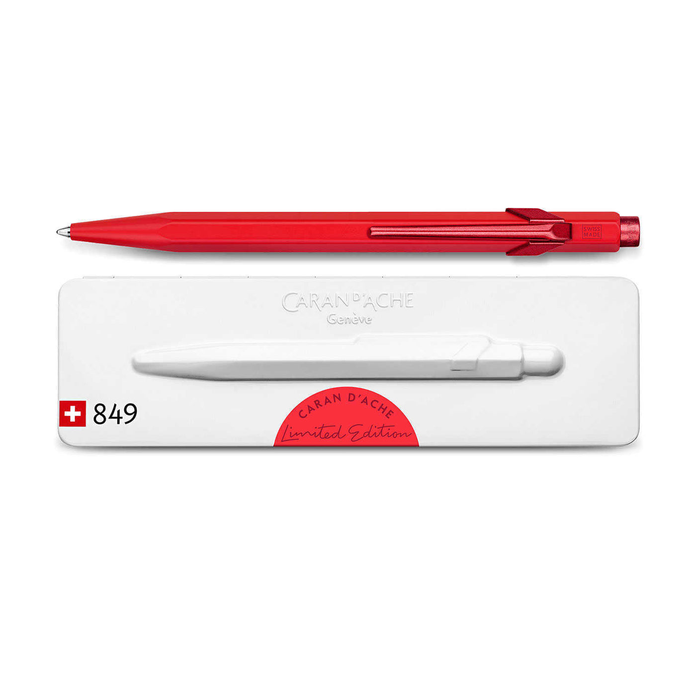 Caran d'Ache 849 Claim Your Style Ball Pen - Scarlet Red (Limited Edition) 2