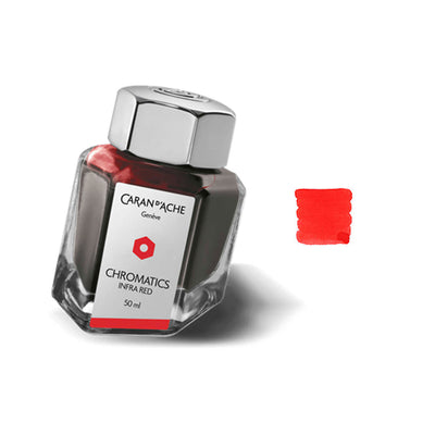 Caran d' Ache Chromatics Ink Bottle Infra Red - 50ml 2