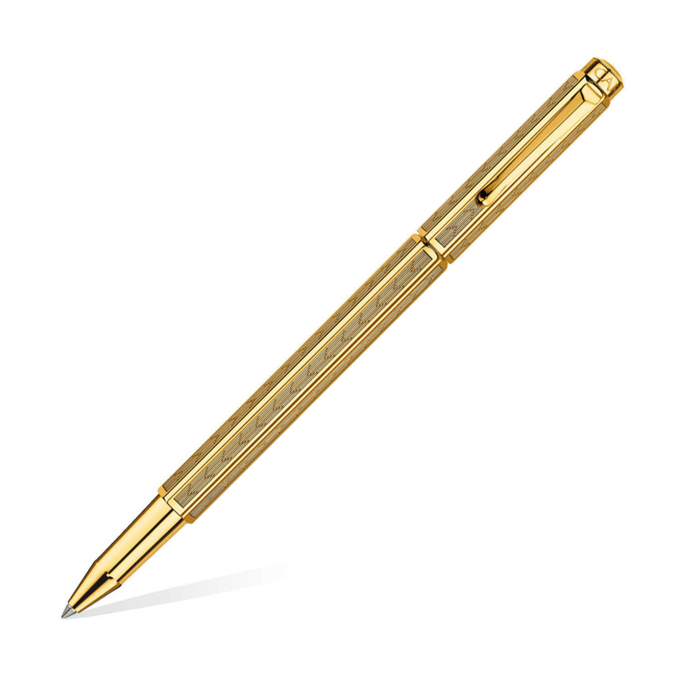 Caran d'Ache Gilded Ecridor Roller Ball Pen - Chevron 1