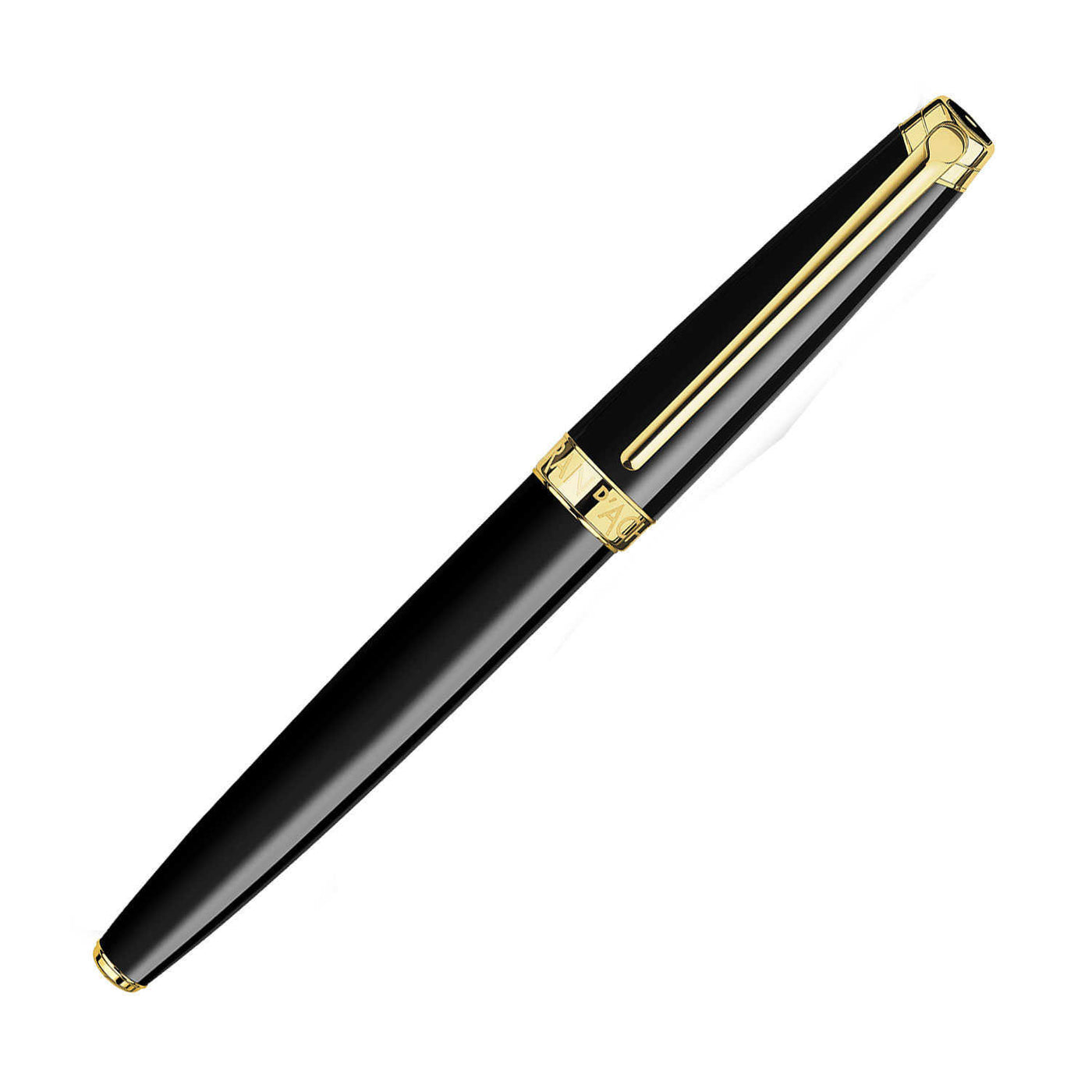 Caran D' Ache Leman Roller Ball Pen Black / Gold Trim 3