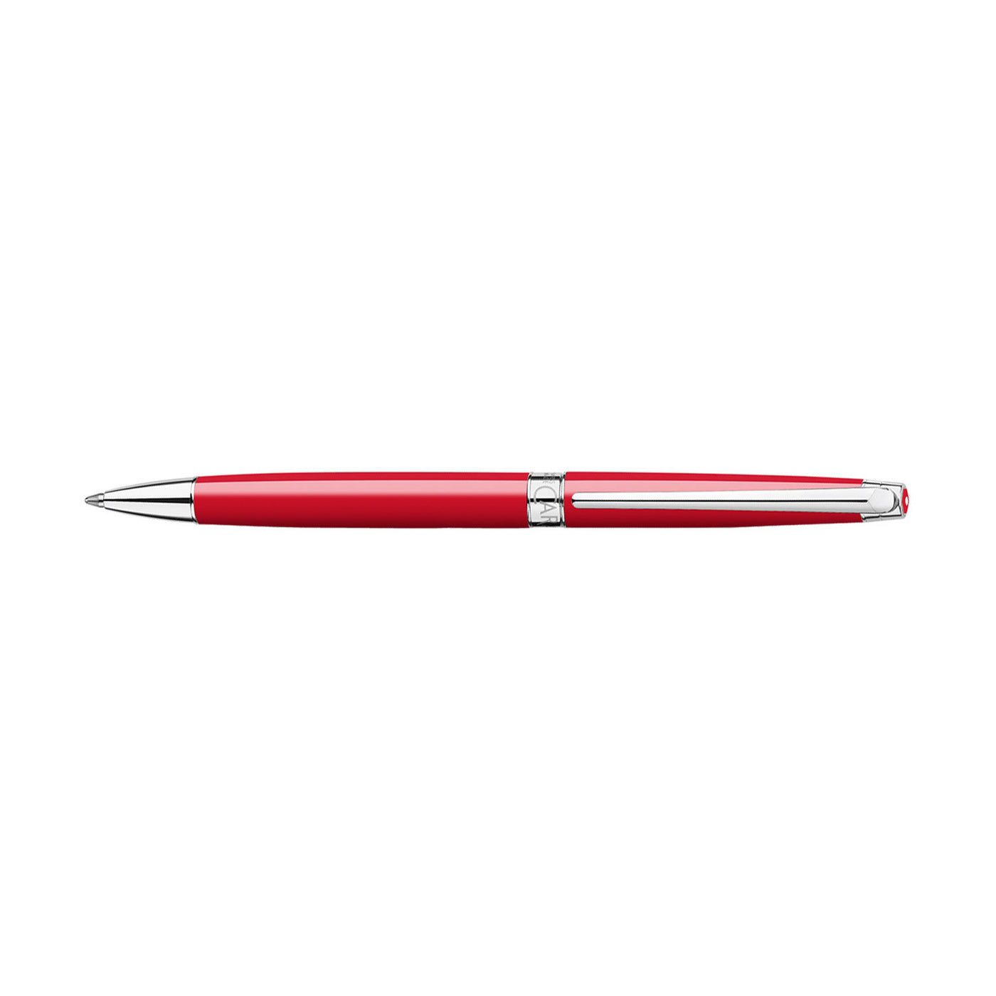 Caran d'Ache Leman Slim Ball Pen - Scarlet Red CT 3