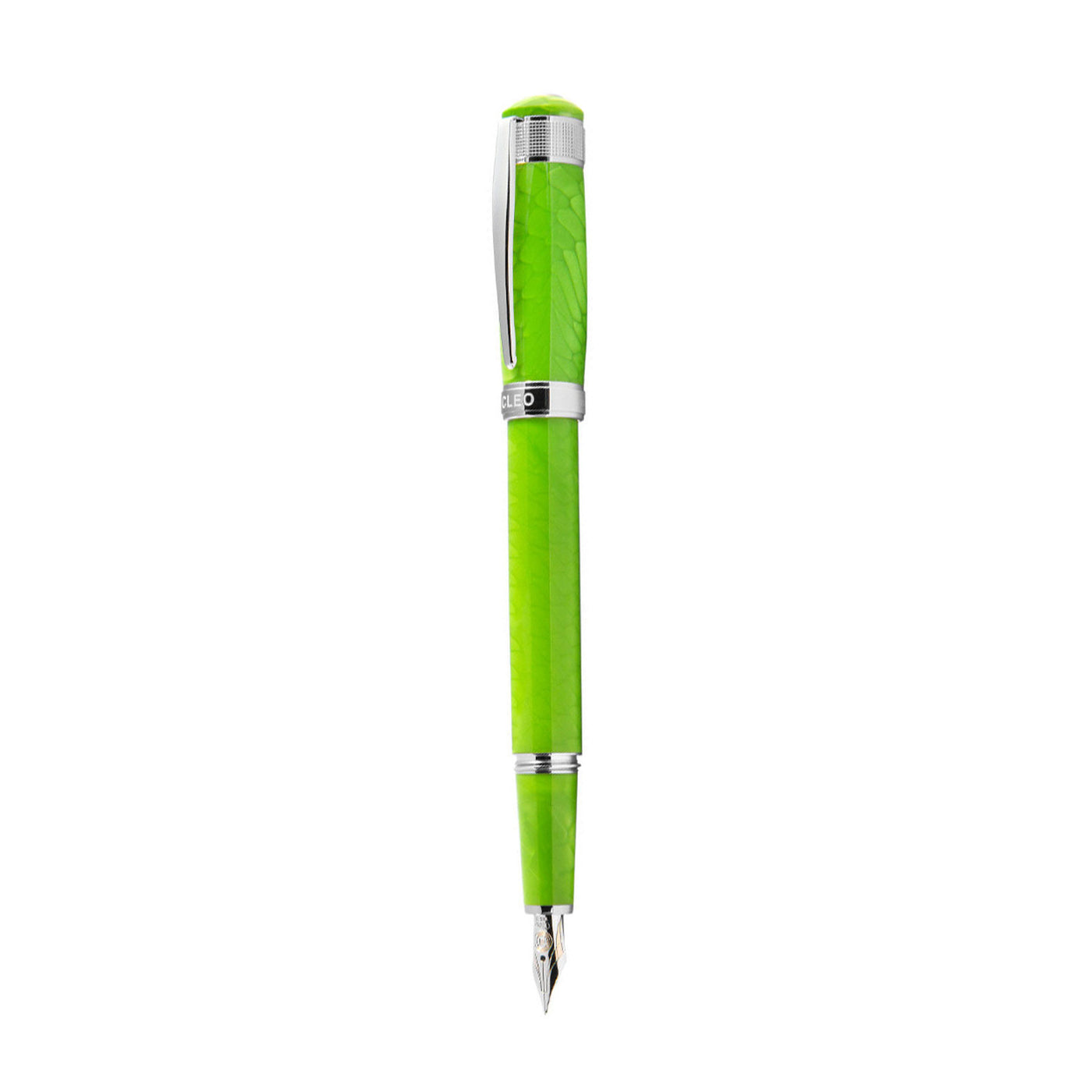 Cleo Skribent Aura Fountain Pen, Green Mamba - 14K Gold Nib 3