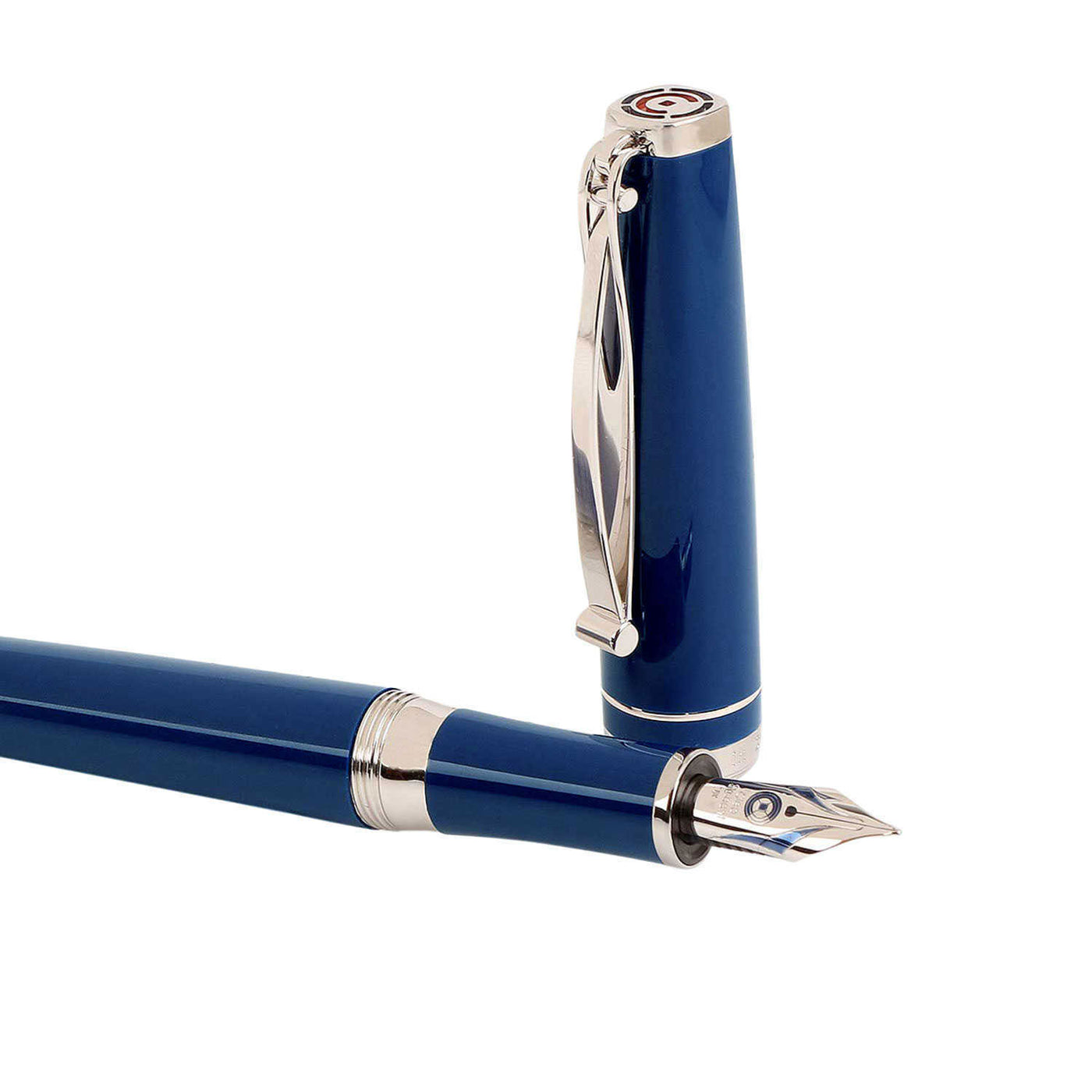 Cleo Skribent Platinum Fountain Pen, Blue - 18K Gold Nib 3