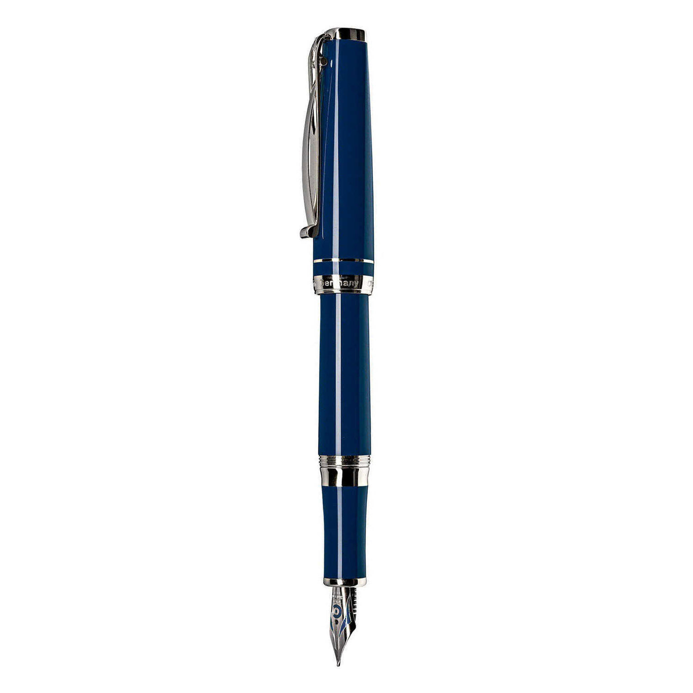 Cleo Skribent Platinum Fountain Pen, Blue - 18K Gold Nib 4