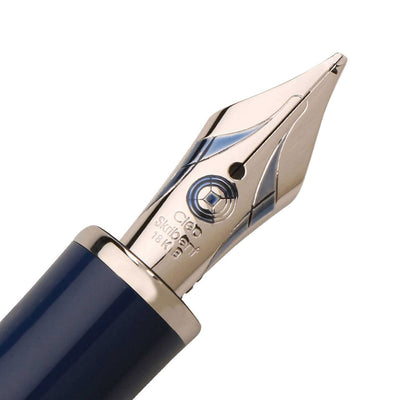 Cleo Skribent Platinum Fountain PenCleo Skribent Platinum Fountain Pen, Blue - 18K Gold Nib 5