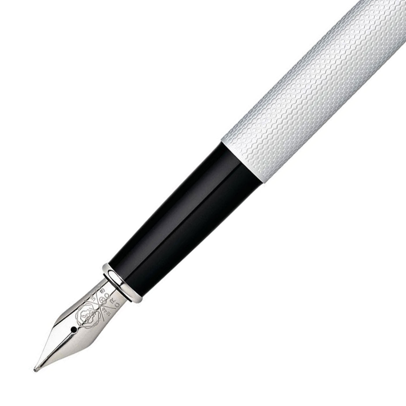 Cross Classic Century Fountain Pen Textured Chrome - Steel Nib 2