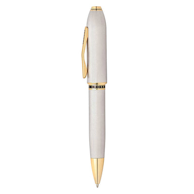 Cross Peerless 125 Ball Pen Textured Platinum / Gold Trim 5