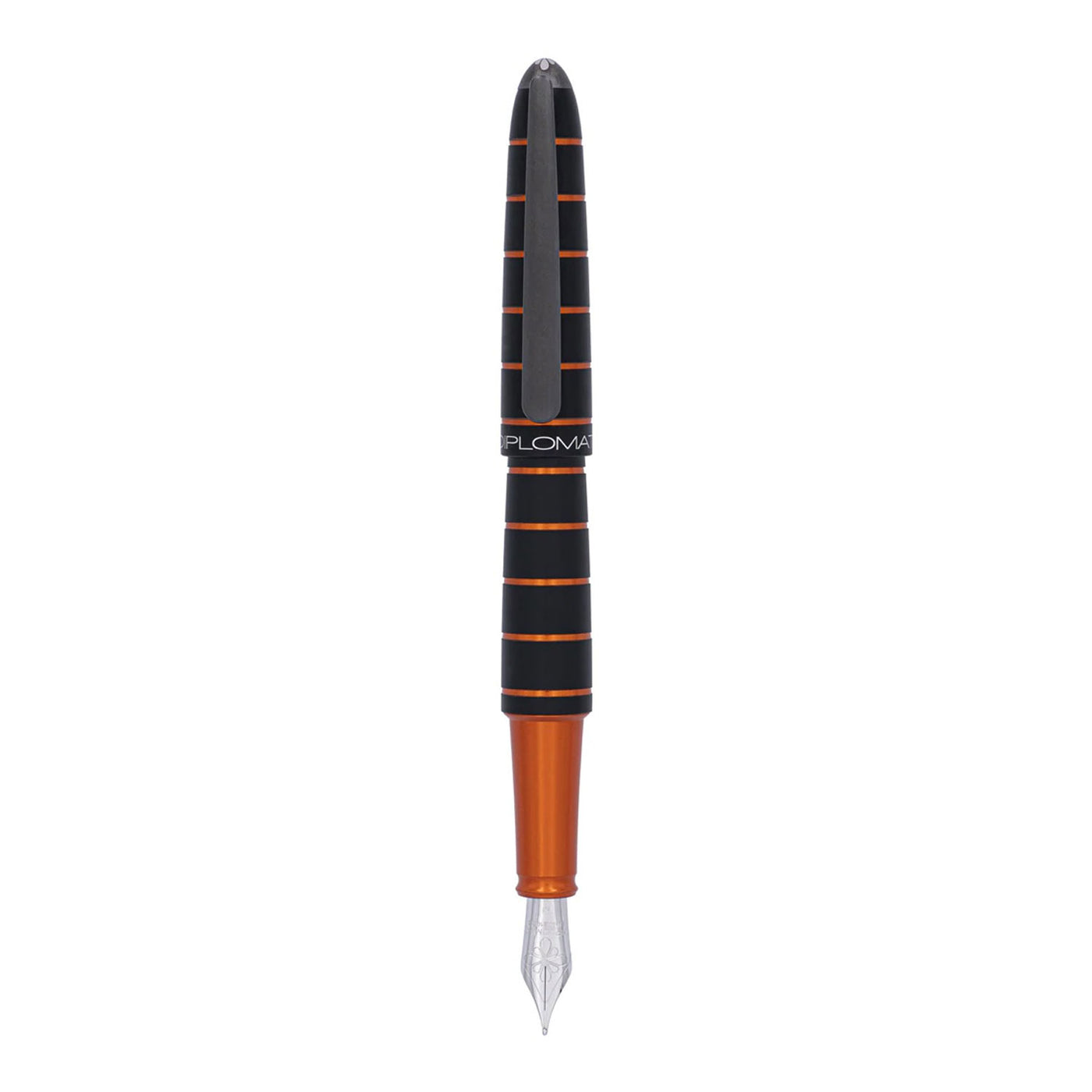 Diplomat Elox Fountain Pen - Ring Black/Orange 2