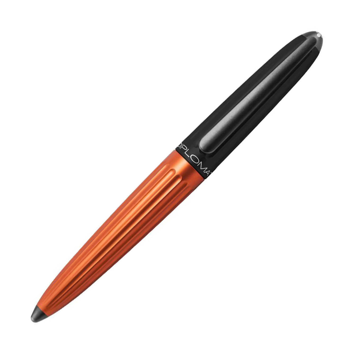 Diplomat Aero 14K Gold Fountain Pen - Black Orange 8