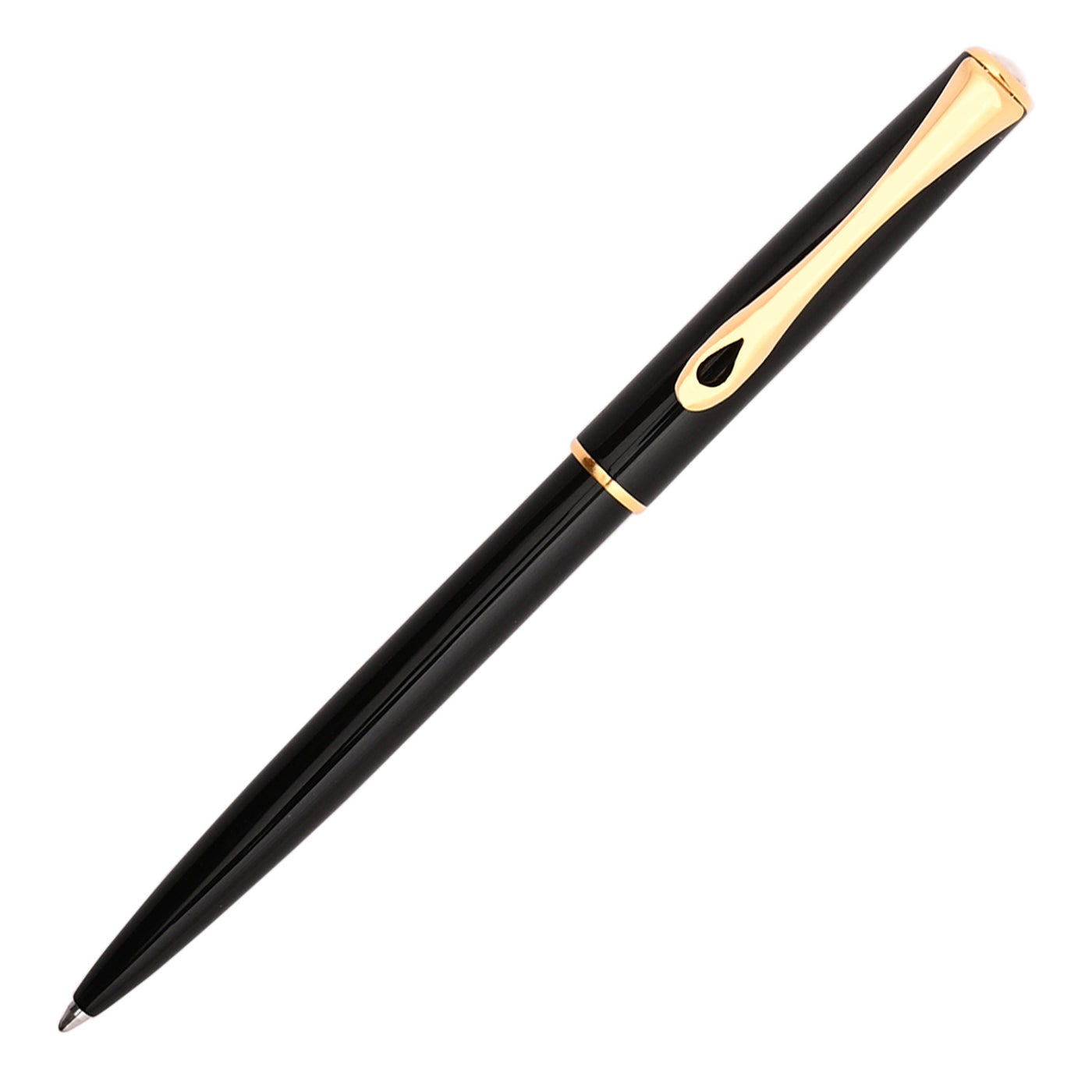 Diplomat Traveller Ball Pen - Black Lacquer GT 1