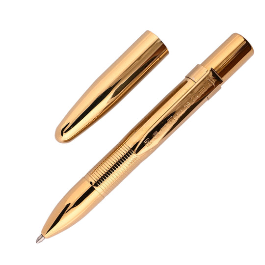 Fisher Space Infinium Ball Pen with Blue Ink - Gold Titanium
