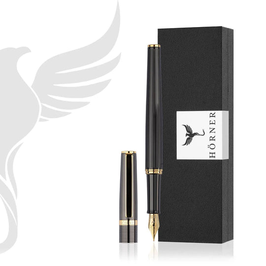 Horner Vectrum Fountain Pen, Anthracite - Steel Nib