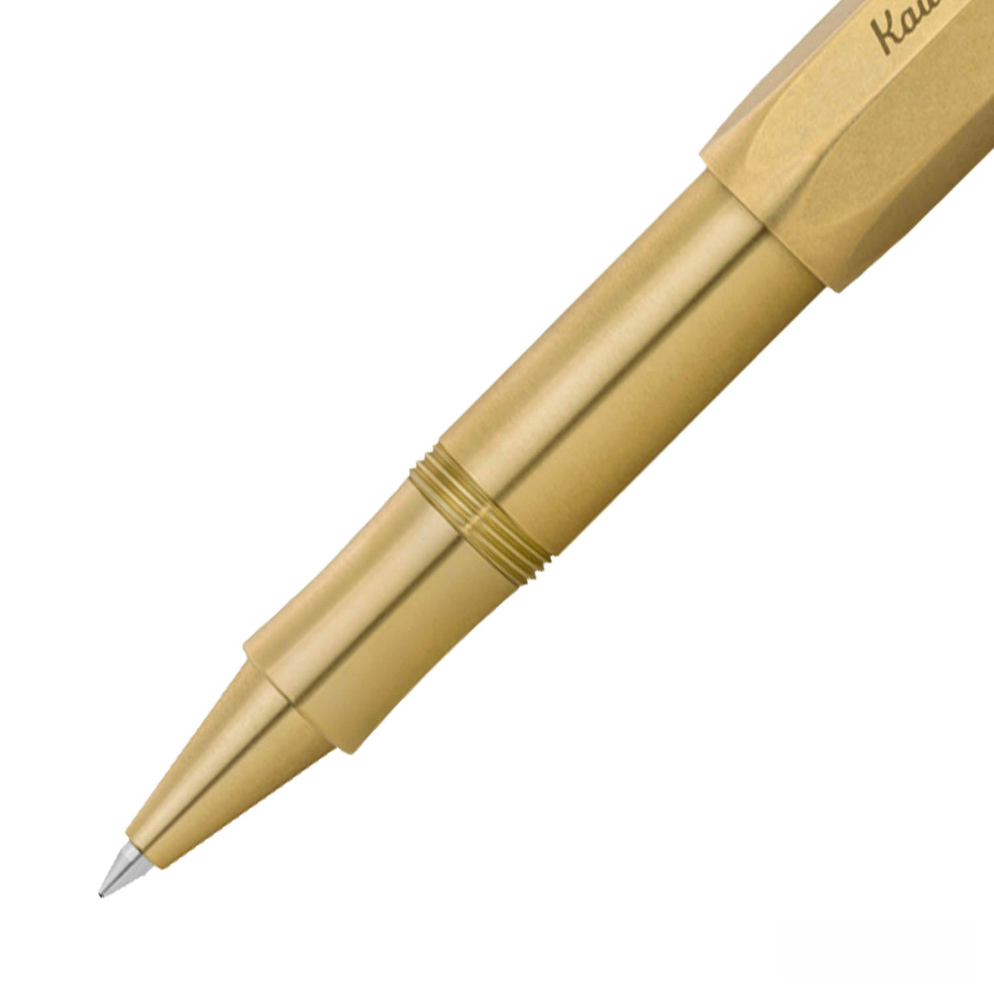 Kaweco Brass Sport Roller Ball Pen with Optional Clip - Brass 2