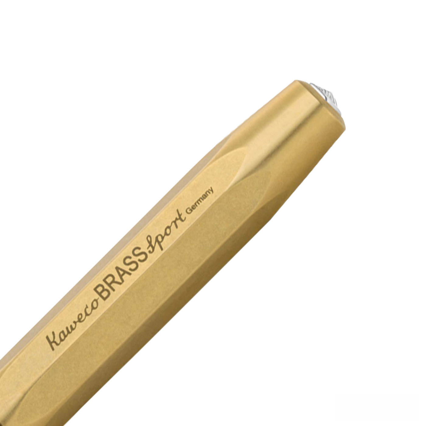 Kaweco Brass Sport Roller Ball Pen with Optional Clip - Brass 5