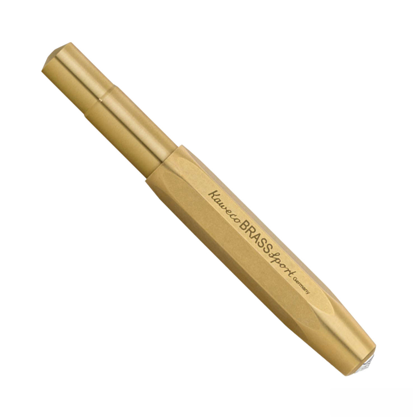 Kaweco Brass Sport Roller Ball Pen with Optional Clip - Brass 6