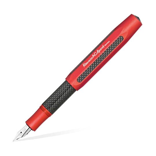 Kaweco AC Sport Fountain Pen with Optional Clip - Red