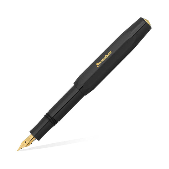 Kaweco Classic Sport Fountain Pen with Optional Clip - Black