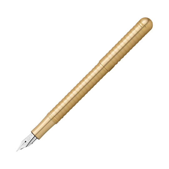 Kaweco Liliput Fountain Pen with Optional Clip - Eco Brass Wave
