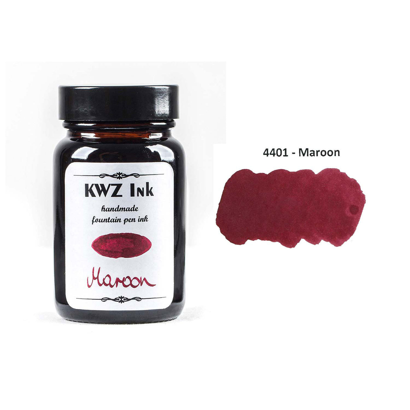 KWZ Standard Maroon Ink Bottle - 60ml