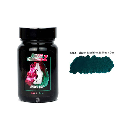 KWZ Standard Sheen Machine 2 Ink Bottle, Green - 60ml