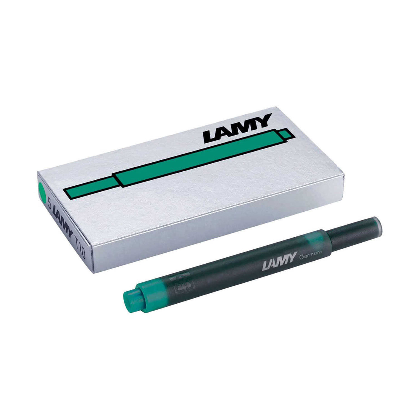 Lamy T10 Ink Cartridges Lime Green - Pack Of 5 1