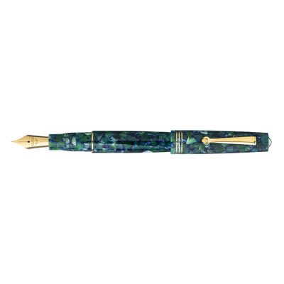 Leonardo Momento Zero Fountain Pen - Iride Green Blue GT 2