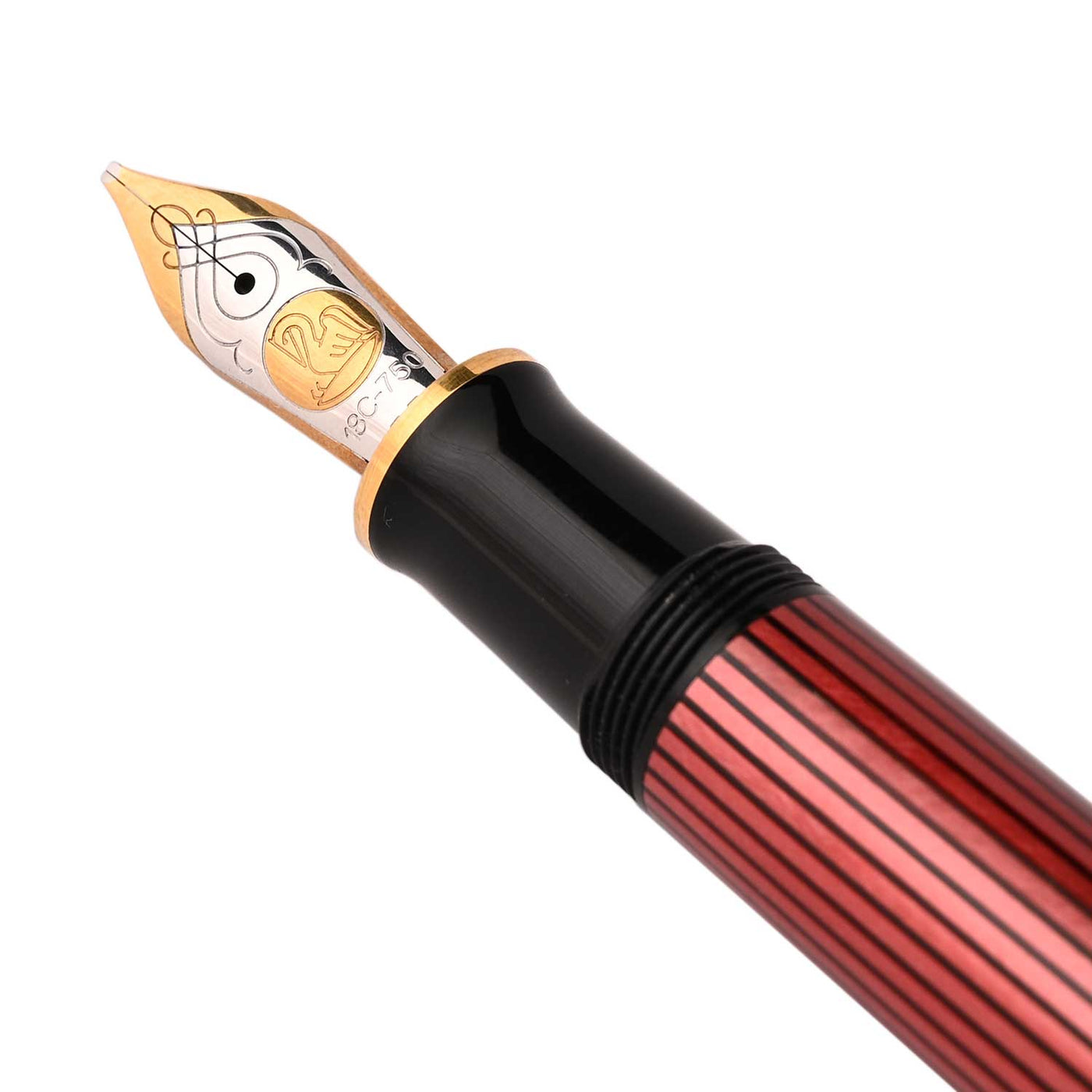 Pelikan M800 Fountain Pen - Black Red GT 2