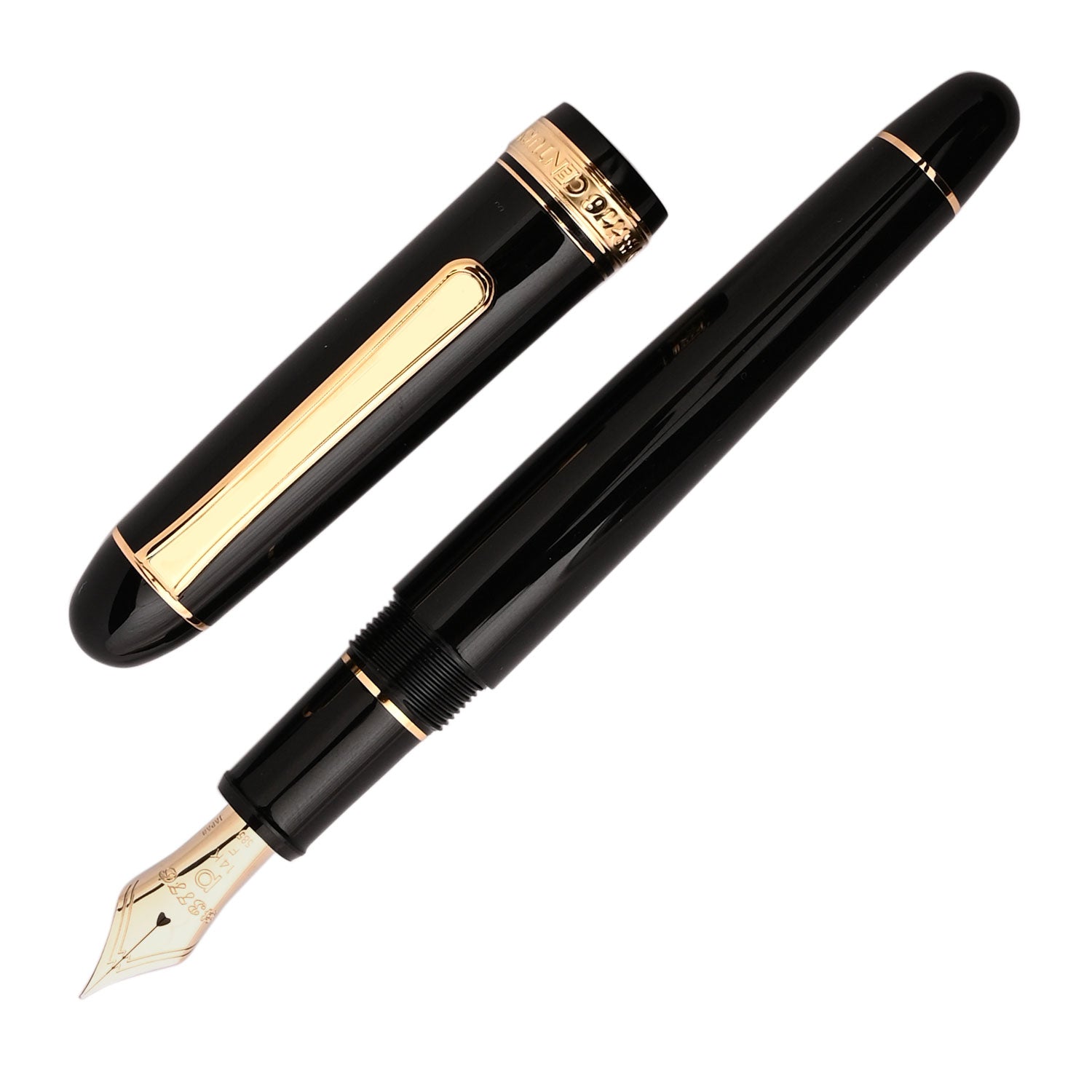 Platinum 3776 Century Black in Black Fountain Pen| Buy Online