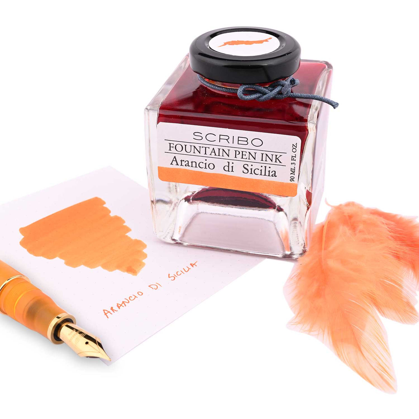 Scribo Arancio Di Sicilia Ink Bottle Orange 90ml 4