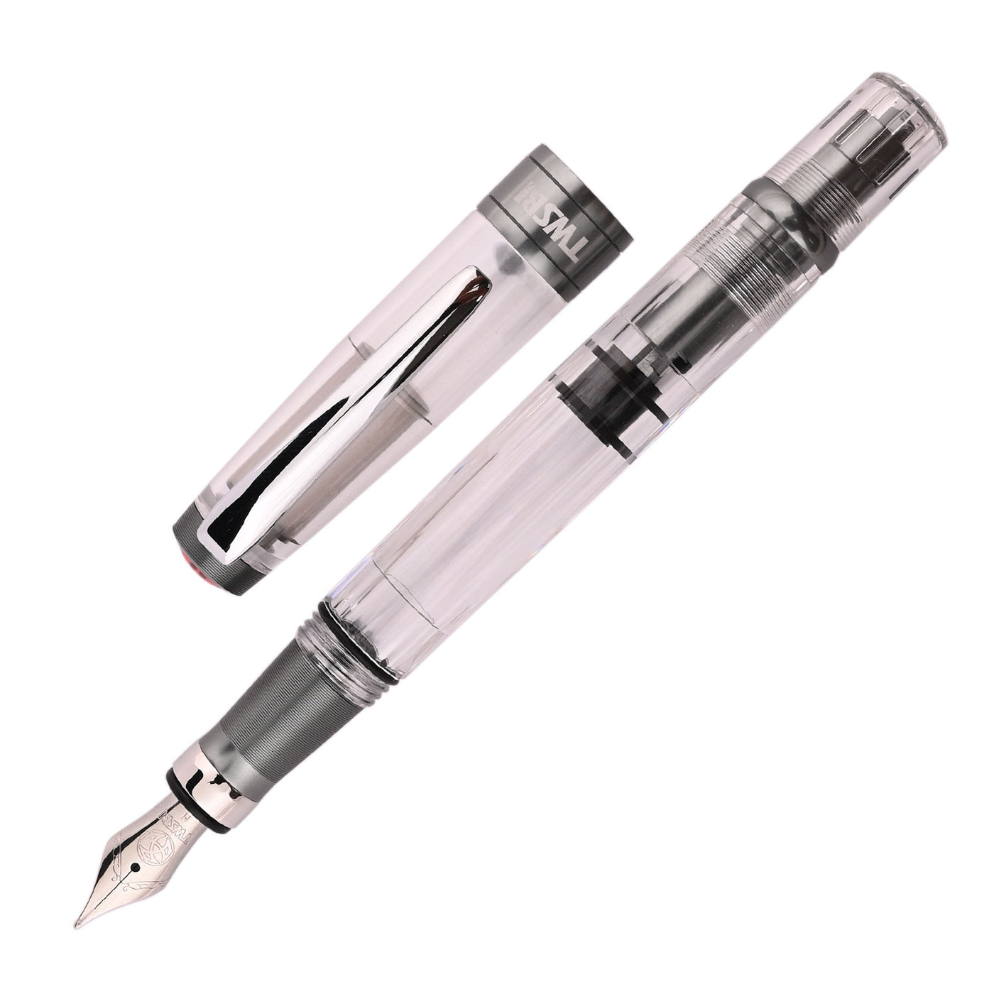 TWSBI Diamond 580ALR Fountain Pen - Nickel Gray 1