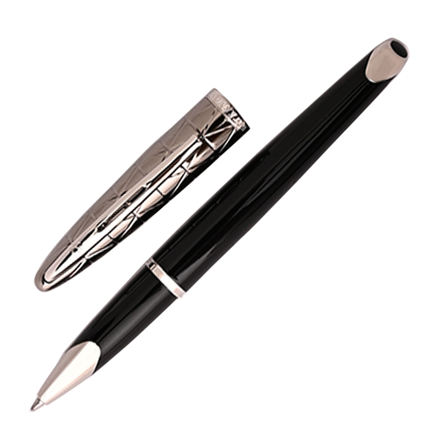 Waterman Carene Roller Ball Pen - Contemporary Black & Gunmetal 1