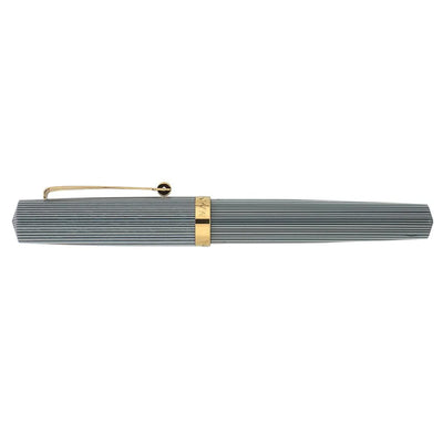 Magna Carta Libertatum Crown Fountain Pen - Grey White GT