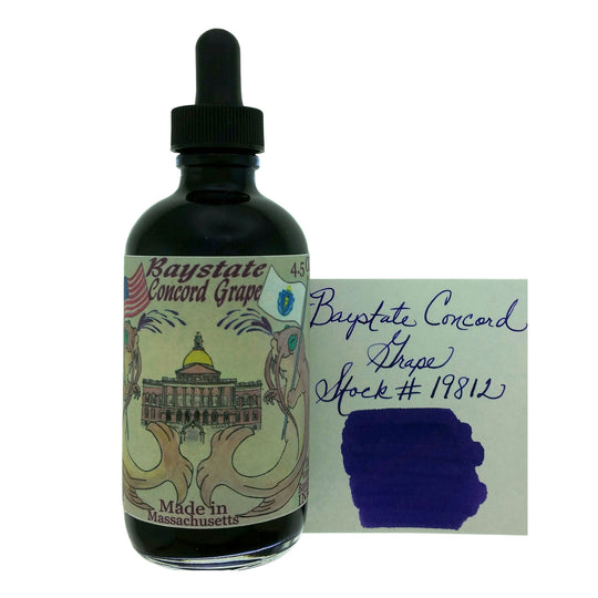Noodler's 19812 Baystate Concord Grape Ink Bottle with Free Fountain Pen, Purple  - 133ml